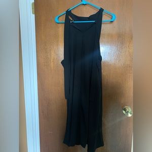 Knee length black dress from Shein